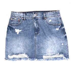 F21 Distressed Skirt